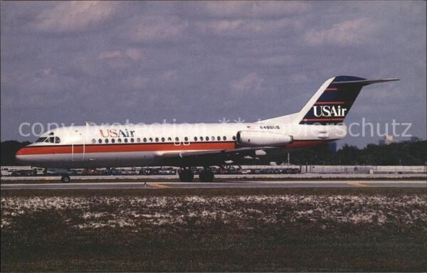 Flugzeuge Zivil Fokker F.28-4000 c/n 11168 N495US USAir