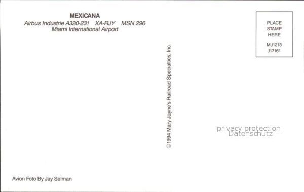 Flugzeuge Zivil Mexicana Airbus Industrie A320-231 XA-R – Bild 2