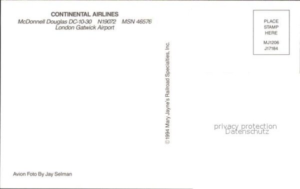 Flugzeuge Zivil Continental Airlines McDonnell Douglas – Bild 2