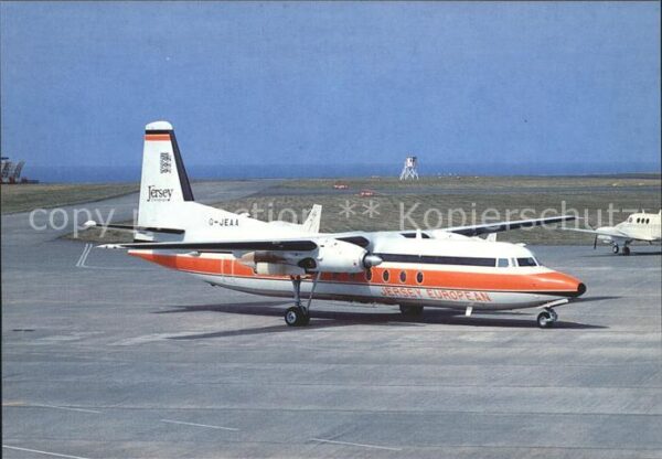 Flugzeuge Zivil Jersey European Fokker F-27 G-JEAA