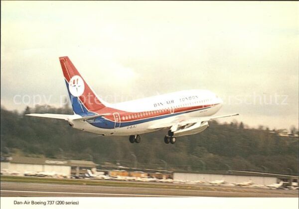 Flugzeuge Zivil Dan-Air Boeing 737 200 Series