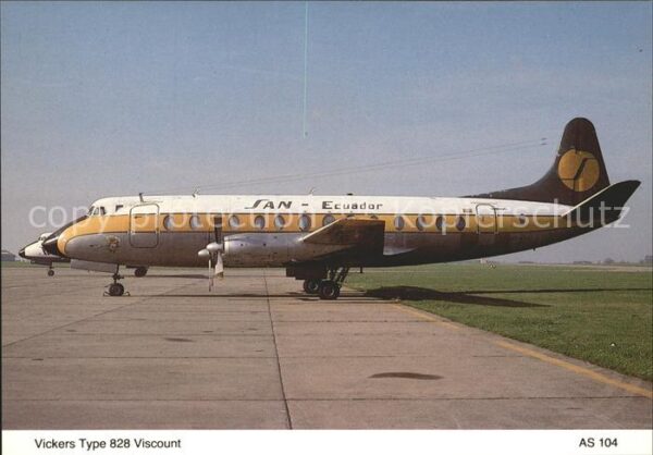 Flugzeuge Zivil Vickers Type 828 Viscount HC-ATV SAN Ec