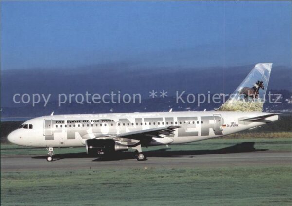 Flugzeuge Zivil Frontier Mustang Airbus 319-111 D-AVWX