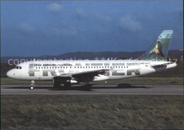 Flugzeuge Zivil Frontier Seal Airbus 319-111 D-AVYC c/n