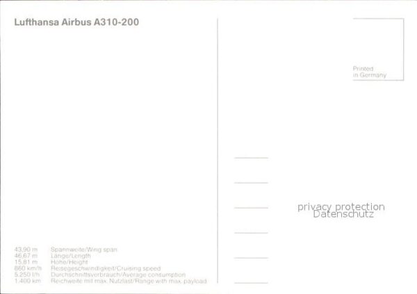 Lufthansa Airbus A310-200 – Bild 2