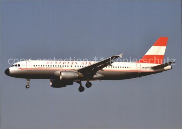 Flugzeuge Zivil Austrian Airlines A320-214 OE-LBP c/n 7