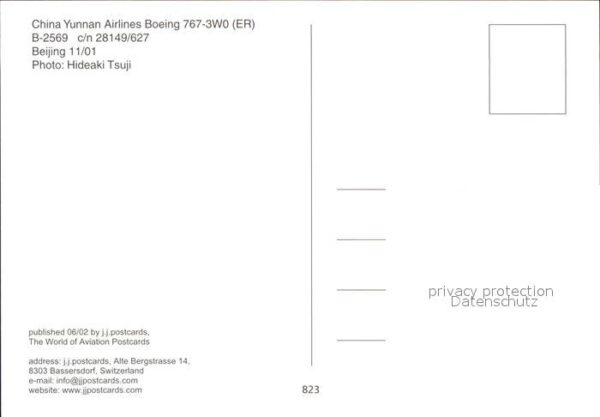 Flugzeuge Zivil China Yunnan Airlines Boeing 767-3W0 ER – Bild 2