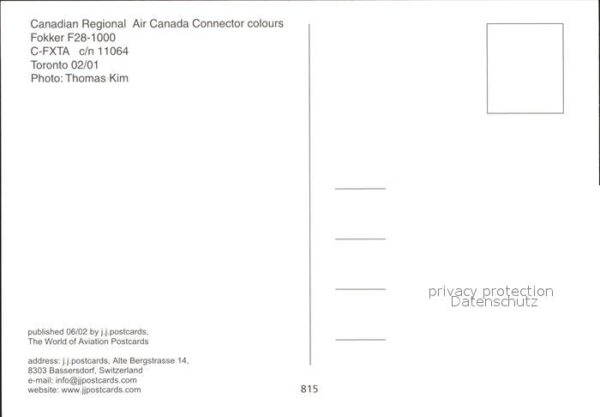 Flugzeuge Zivil Canadian Regional Air Canada Connector – Bild 2
