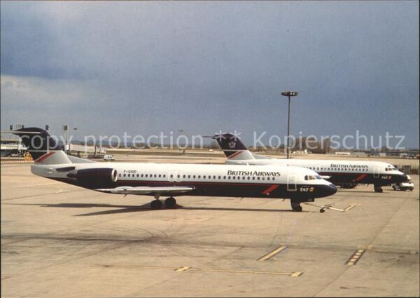 Flugzeuge Zivil British Airways/TAT Fokker 100 Fokker F