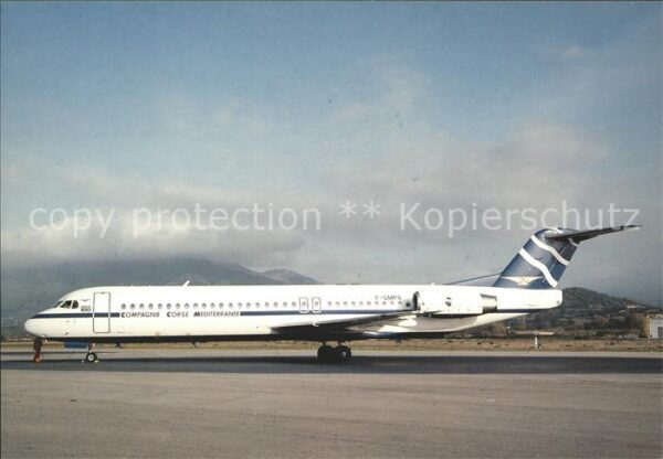 Flugzeuge Zivil Compagnie Corse Mediterranee Fokker 100