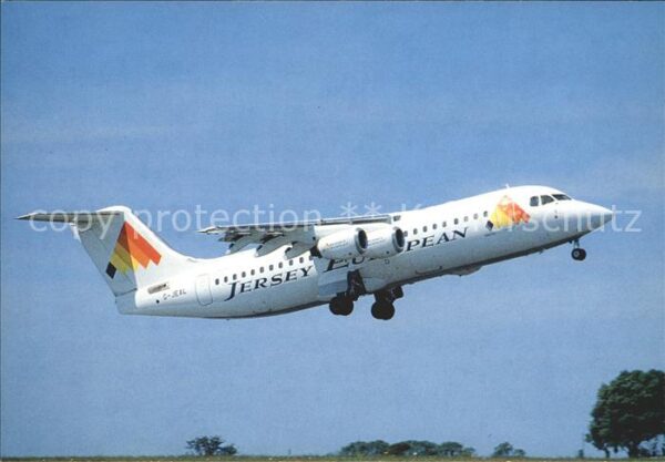 Flugzeuge Zivil Jersey European BAe 146-300 G-JEAL Jers