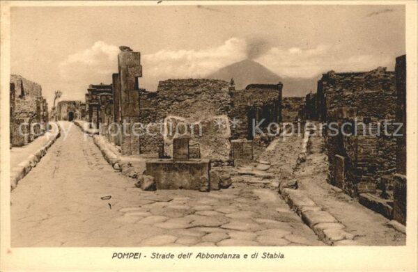 Pompei Strade dell Abbondanza e di Stabia Ruin