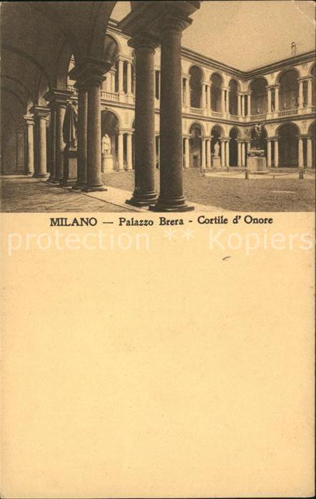 Milano Palazzo Brera Cortile d_Onore