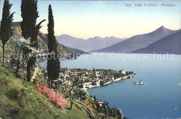 Menaggio Lago di Como Panorama mit Alpenblick