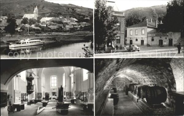 Tokaj Partie an der Theiss Schiff Strassenpar