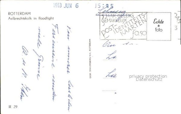 Rotterdam Aelbrechtskolk in floodlight – Bild 2