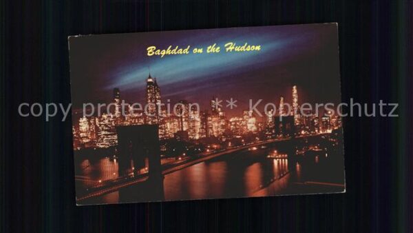 New York City Brooklyn Bridge at night Baghdad on the