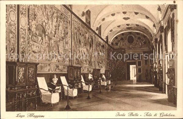 Isola Bella Lago Maggiore Sala di Gobelins