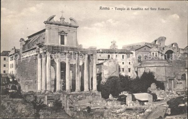 Rom Roma Tempio di faustino nel Foro Romano Ruin