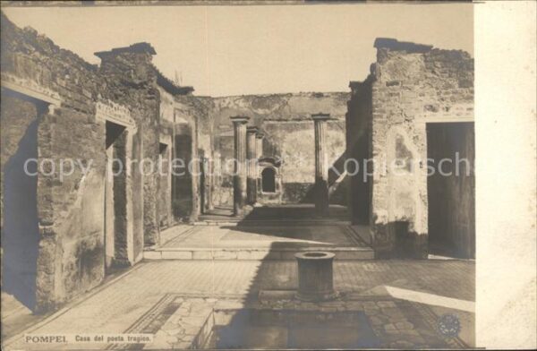 Pompei Casa del poeta tragico Ruinen