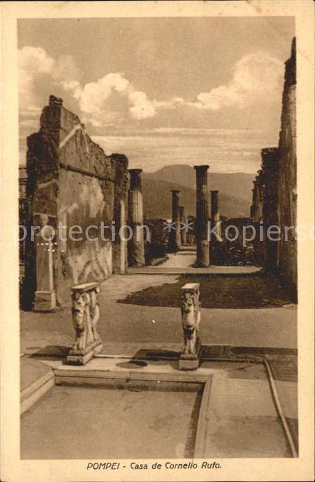 Pompei Casa de Cornelio Rufo Ruinen antike Stä