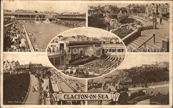Clacton-on-Sea Bathing Pool Bridge Pier Approach Prome