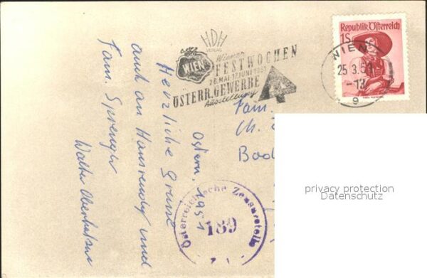 Grinzing Wien Weingut Rode Zensur Stempel – Bild 2