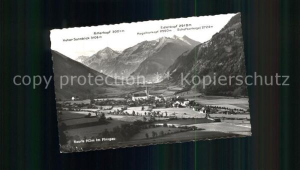 Rauris Gesamtansicht mit Alpenpanorama