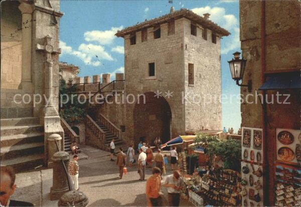 San Marino San Marino Piazza della Repubblica e Porta Republi