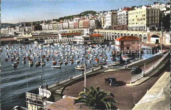 Alger Algerien Vue generale Port