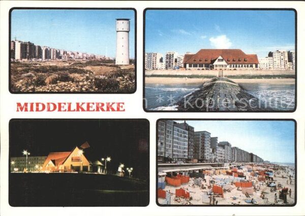 Middelkerke Teilansichten Strand Turm