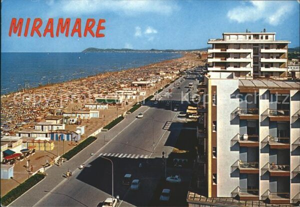 Miramare di Rimini  Panorama della spiaggia Strand