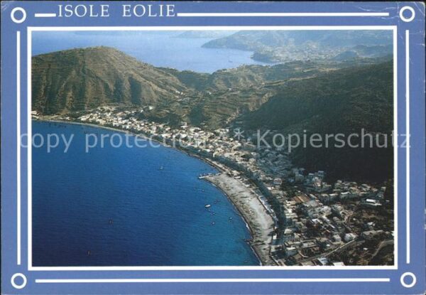 Isole Eolie Lipari Fliegeraufnahme