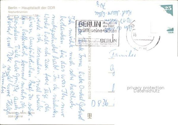 Berlin Neptunbrunnen Hauptstadt der DDR – Bild 2