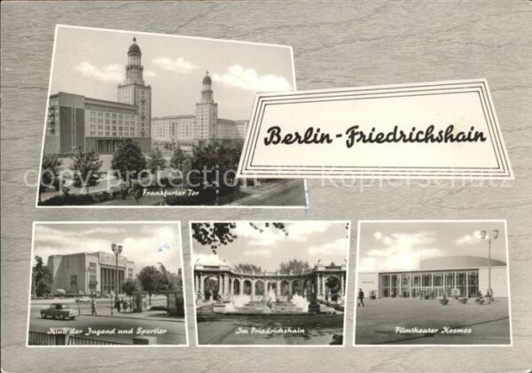 Friedrichshain Berlin Frankfurter Tor Klub der Jugend und Spo
