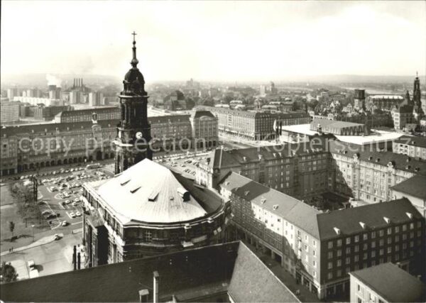 Dresden Blick vom Rathausturm Kreuzkirche Altma