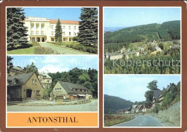Antonsthal Erzgebirge Kneippsanatorium Post Kaufhalle Antonsh