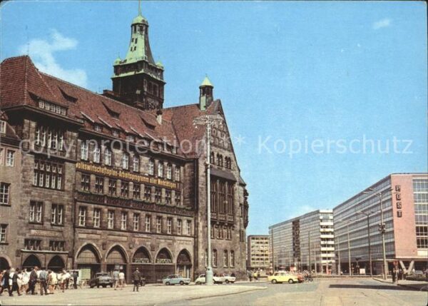 Karl-Marx-Stadt Markt mit Rathaus