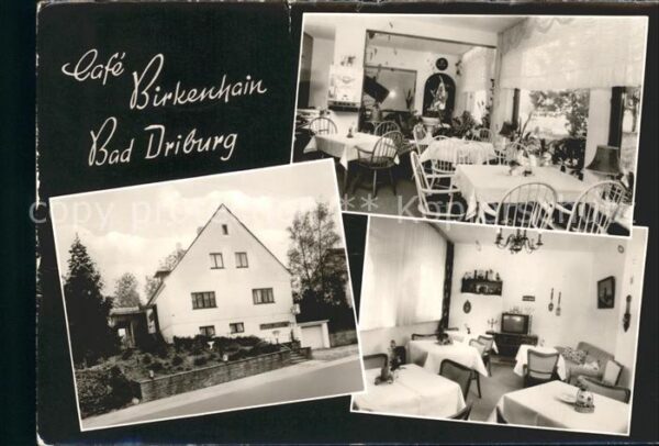 Bad Driburg Cafe Restaurant Pension Birkenhain