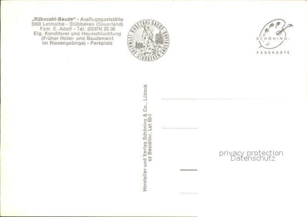 Stuebbeken Rübezahl Baude Ausflugsgaststätte – Bild 2