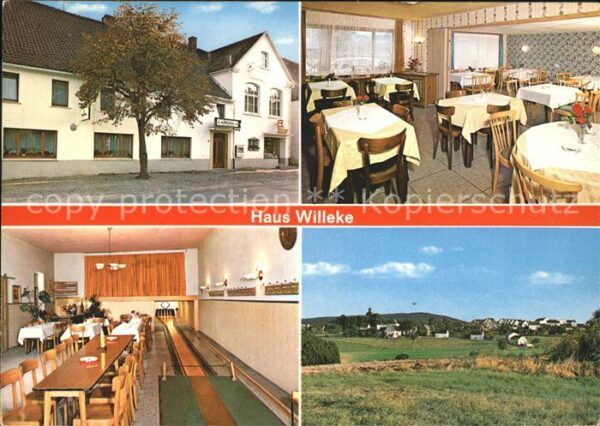 Affeln Haus Willeke Gaststätte Kegelbahn