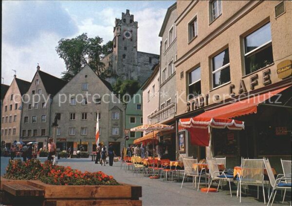 Fuessen Allgaeu Fussgängerzone Reichenstrasse Schloss H