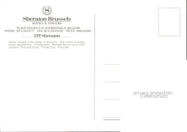 Brussels Sheraton Hotel – Bild 2