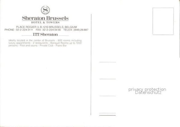 Brussels Sheraton Hotel – Bild 2