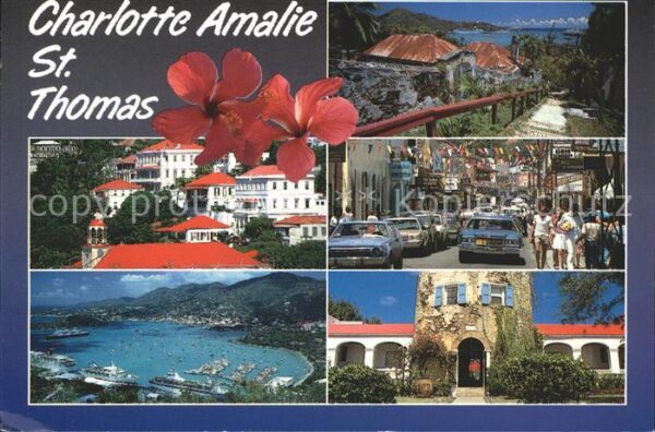St Thomas Virgin Islands Charlotte Amalie Residence Street Scene