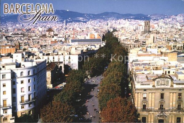 Barcelona Cataluna Blick über die Stadt