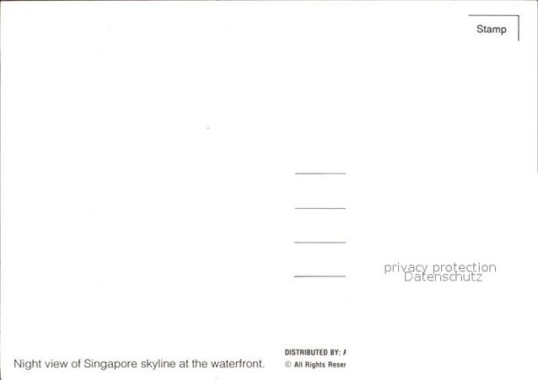 Singapore Skyline by night – Bild 2