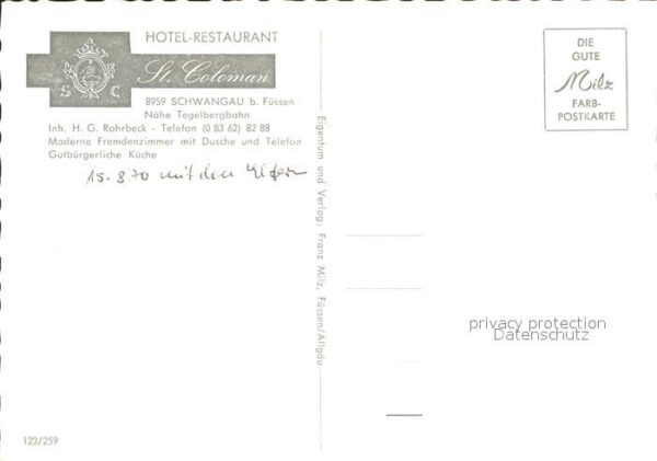 Schwangau Hotel St. Coloman Tegelbergbahn – Bild 2