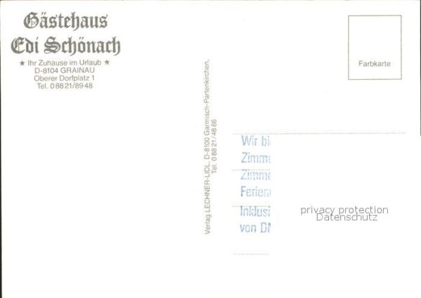 Grainau Gästehaus Edi Schönach – Bild 2