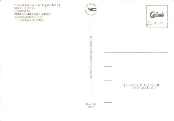 Bruchhausen-Vilsen Forsthaus Heilingenberg – Bild 2